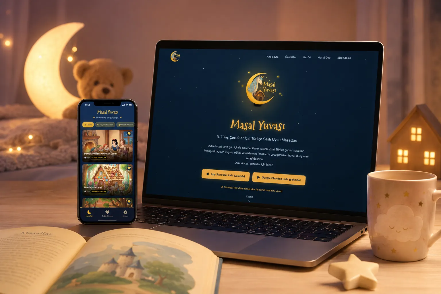 Masal Yuvası web platform homepage — Agca Digital