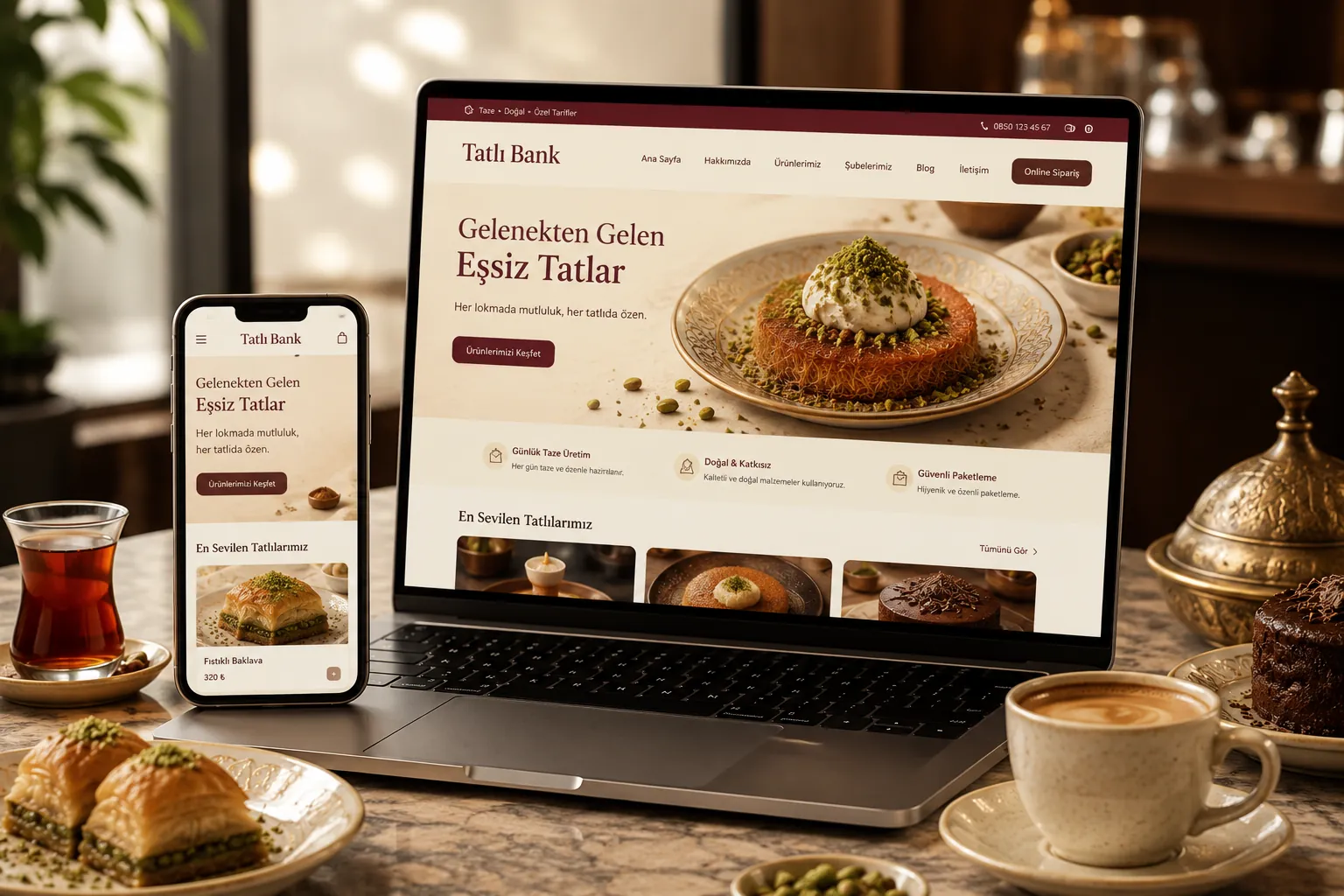 Tatlı Bank web platform preview — in development by Agca Digital